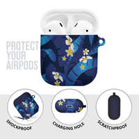 Teal Purple Banana Leaf Hawaii AirPods Case Lau Maia Plumeria Tropical Summer Vibes LT14 - Polynesian Pride