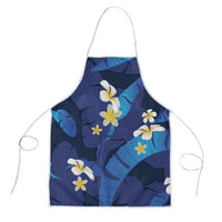 Teal Purple Banana Leaf Hawaii Apron Lau Maia Plumeria Tropical Summer Vibes LT14 Teal Purple - Polynesian Pride