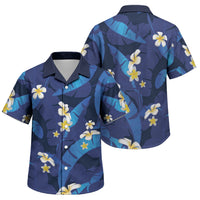 Teal Purple Banana Leaf Hawaii Family Matching Off Shoulder Short Dress and Hawaiian Shirt Lau Maia Plumeria Tropical Summer Vibes LT14 Son's Shirt Teal Purple - Polynesian Pride