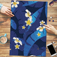 Teal Purple Banana Leaf Hawaii Puzzle Lau Maia Plumeria Tropical Summer Vibes LT14 Teal Purple - Polynesian Pride