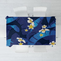 Teal Purple Banana Leaf Hawaii Tablecloth Lau Maia Plumeria Tropical Summer Vibes LT14 Teal Purple - Polynesian Pride