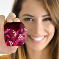 Pink Banana Leaf Hawaii AirPods Case Lau Maia Plumeria Tropical Summer Vibes LT14 - Polynesian Pride