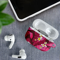 Pink Banana Leaf Hawaii AirPods Case Lau Maia Plumeria Tropical Summer Vibes LT14 - Polynesian Pride