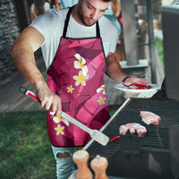 Pink Banana Leaf Hawaii Apron Lau Maia Plumeria Tropical Summer Vibes LT14 - Polynesian Pride