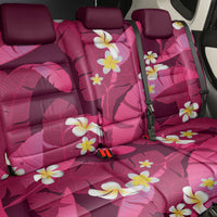 Pink Banana Leaf Hawaii Back Car Seat Cover Lau Maia Plumeria Tropical Summer Vibes LT14 - Polynesian Pride