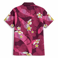 Pink Banana Leaf Hawaii Hawaiian Shirt Lau Maia Plumeria Tropical Summer Vibes LT14 - Polynesian Pride
