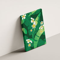 Green Banana Leaf Hawaii Canvas Wall Art Lau Maia Plumeria Tropical Summer Vibes LT14 - Polynesian Pride