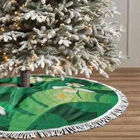 Green Banana Leaf Hawaii Tree Skirt Lau Maia Plumeria Tropical Summer Vibes