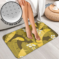 Yellow Banana Leaf Hawaii Bathroom Set Lau Maia Plumeria Tropical Summer Vibes LT14 - Polynesian Pride