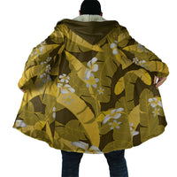 Yellow Banana Leaf Hawaii Cloak Lau Maia Plumeria Tropical Summer Vibes LT14 - Polynesian Pride