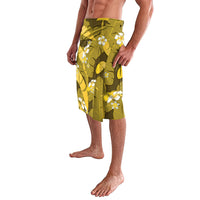 Yellow Banana Leaf Hawaii Lavalava Lau Maia Plumeria Tropical Summer Vibes LT14 - Polynesian Pride