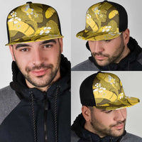 Yellow Banana Leaf Hawaii Mesh Trucker Cap Lau Maia Plumeria Tropical Summer Vibes LT14 - Polynesian Pride