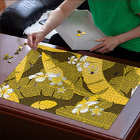 Yellow Banana Leaf Hawaii Puzzle Lau Maia Plumeria Tropical Summer Vibes LT14 - Polynesian Pride