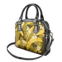 Yellow Banana Leaf Hawaii Shoulder Handbag Lau Maia Plumeria Tropical Summer Vibes LT14 - Polynesian Pride