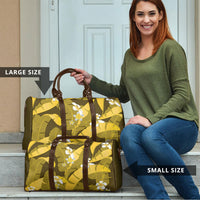 Yellow Banana Leaf Hawaii Travel Bag Lau Maia Plumeria Tropical Summer Vibes LT14 - Polynesian Pride
