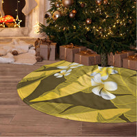 Yellow Banana Leaf Hawaii Tree Skirt Lau Maia Plumeria Tropical Summer Vibes