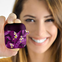 Purple Banana Leaf Hawaii AirPods Case Lau Maia Plumeria Tropical Summer Vibes LT14 - Polynesian Pride