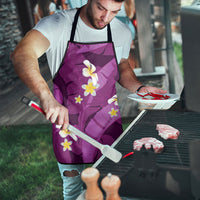 Purple Banana Leaf Hawaii Apron Lau Maia Plumeria Tropical Summer Vibes LT14 - Polynesian Pride
