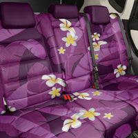 Purple Banana Leaf Hawaii Back Car Seat Cover Lau Maia Plumeria Tropical Summer Vibes LT14 - Polynesian Pride