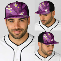 Purple Banana Leaf Hawaii Baseball Net Cap Lau Maia Plumeria Tropical Summer Vibes LT14 - Polynesian Pride