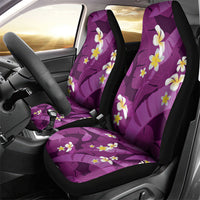 Purple Banana Leaf Hawaii Car Seat Cover Lau Maia Plumeria Tropical Summer Vibes LT14 - Polynesian Pride