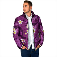 Purple Banana Leaf Hawaii Padded Jacket Lau Maia Plumeria Tropical Summer Vibes LT14 - Polynesian Pride