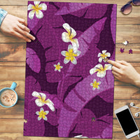 Purple Banana Leaf Hawaii Puzzle Lau Maia Plumeria Tropical Summer Vibes LT14 Purple - Polynesian Pride