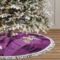 Purple Banana Leaf Hawaii Tree Skirt Lau Maia Plumeria Tropical Summer Vibes