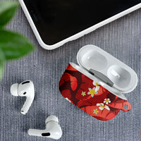 Red Banana Leaf Hawaii AirPods Case Lau Maia Plumeria Tropical Summer Vibes LT14 - Polynesian Pride
