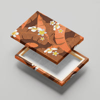 Orange Banana Leaf Hawaii Canvas Wall Art Lau Maia Plumeria Tropical Summer Vibes LT14 - Polynesian Pride