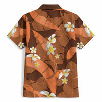 Orange Banana Leaf Hawaii Hawaiian Shirt Lau Maia Plumeria Tropical Summer Vibes LT14 - Polynesian Pride