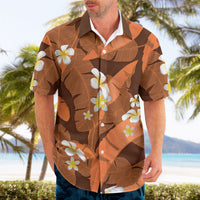 Orange Banana Leaf Hawaii Hawaiian Shirt Lau Maia Plumeria Tropical Summer Vibes LT14 - Polynesian Pride