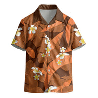 Orange Banana Leaf Hawaii Kid Hawaiian Shirt Lau Maia Plumeria Tropical Summer Vibes LT14 - Polynesian Pride