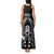 New Zealand Aotearoa Rugby Tank Maxi Dress NZ Tiki With Maori Fern World Cup Black Version LT14 - Polynesian Pride