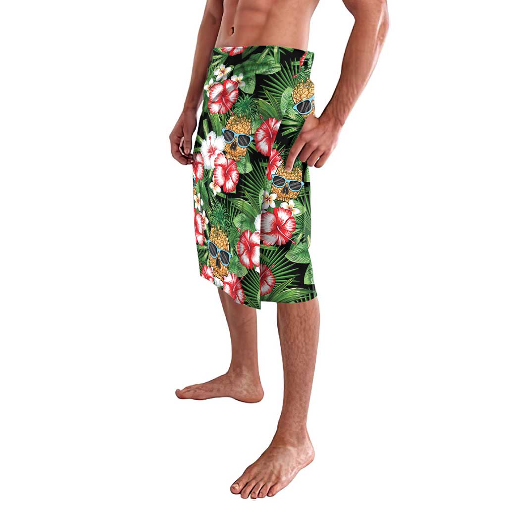 Pineapple Skull Aloha Hawaii Lavalava Summer Vibes Tropical Seamless Pattern - Polynesian Pride