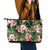 Pineapple Skull Aloha Hawaii Leather Tote Bag Summer Vibes Tropical Seamless Pattern - Polynesian Pride