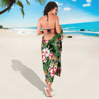 Pineapple Skull Aloha Hawaii Sarong Summer Vibes Tropical Seamless Pattern - Polynesian Pride