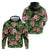 Pineapple Skull Aloha Hawaii Zip Hoodie Summer Vibes Tropical Seamless Pattern - Polynesian Pride