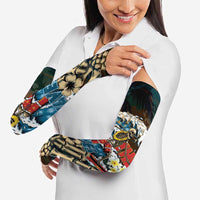 Aloha Hawaii Surfing Skull Arm Sleeves Shaka Skeleton Ride The Waves LT14 - Polynesian Pride
