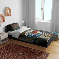 Aloha Hawaii Surfing Skull Bedding Set Shaka Skeleton Ride The Waves - Polynesian Pride
