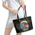 Aloha Hawaii Surfing Skull Leather Tote Bag Shaka Skeleton Ride The Waves - Polynesian Pride