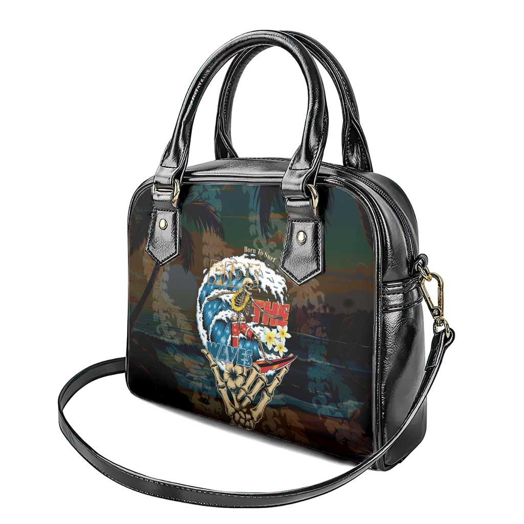 Aloha Hawaii Surfing Skull Shoulder Handbag Shaka Skeleton Ride The Waves LT14 - Polynesian Pride