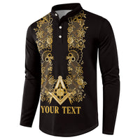 Personalised Filipino Freemasonry Button Sweatshirt Masonic Barong Tagalog Inspired Ivory White LT14 - Polynesian Pride