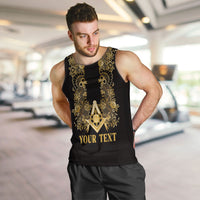 Personalised Filipino Freemasonry Men Tank Top Masonic Barong Tagalog Inspired Ivory White LT14 Ivory White - Polynesian Pride