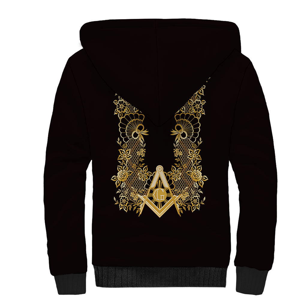 Personalised Filipino Freemasonry Sherpa Hoodie Masonic Barong Tagalog Inspired Ivory White LT14 - Polynesian Pride