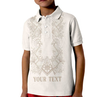 Personalised Filipino Freemasonry Kid Polo Shirt Masonic Barong Tagalog Inspired Black LT14 Kid Black - Polynesian Pride