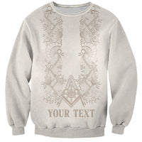 Personalised Filipino Freemasonry Sweatshirt Masonic Barong Tagalog Inspired Black LT14 Unisex Black - Polynesian Pride