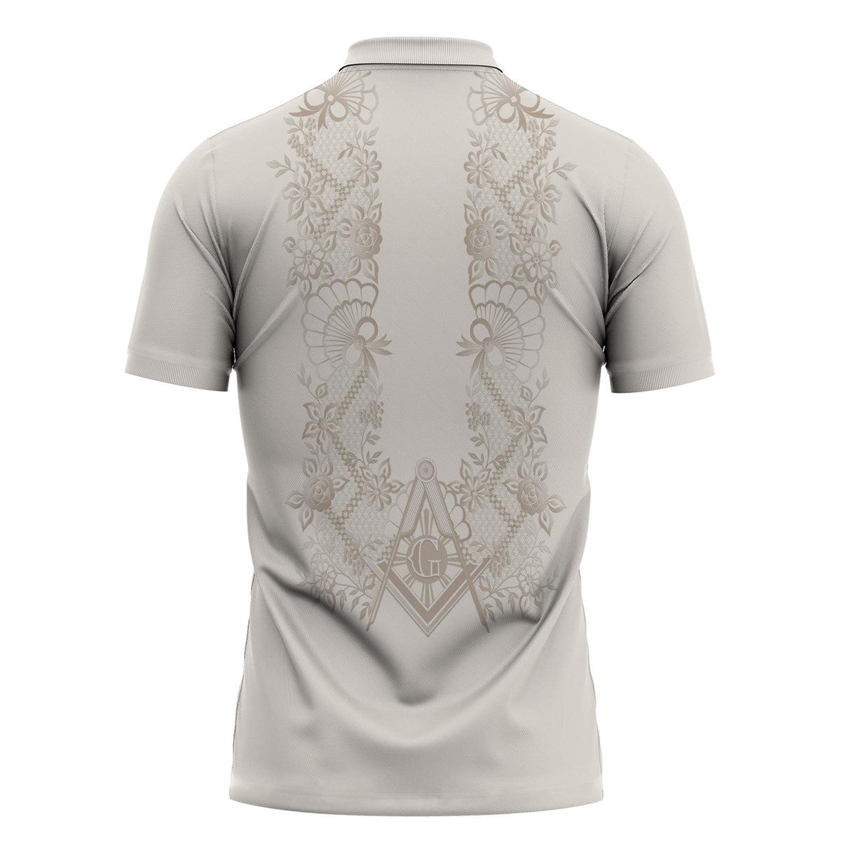 Personalised Filipino Freemasonry Zipper Polo Shirt Masonic Barong Tagalog Inspired Black LT14 - Polynesian Pride