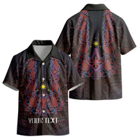 Personalised Philippines Barong Tagalog Freemasonry Kid Hawaiian Shirt Filipino Masonic Polynesian Pattern LT14 - Polynesian Pride