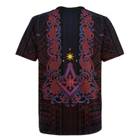 Personalised Philippines Barong Tagalog Freemasonry Rugby Jersey Filipino Masonic Polynesian Pattern LT14 - Polynesian Pride